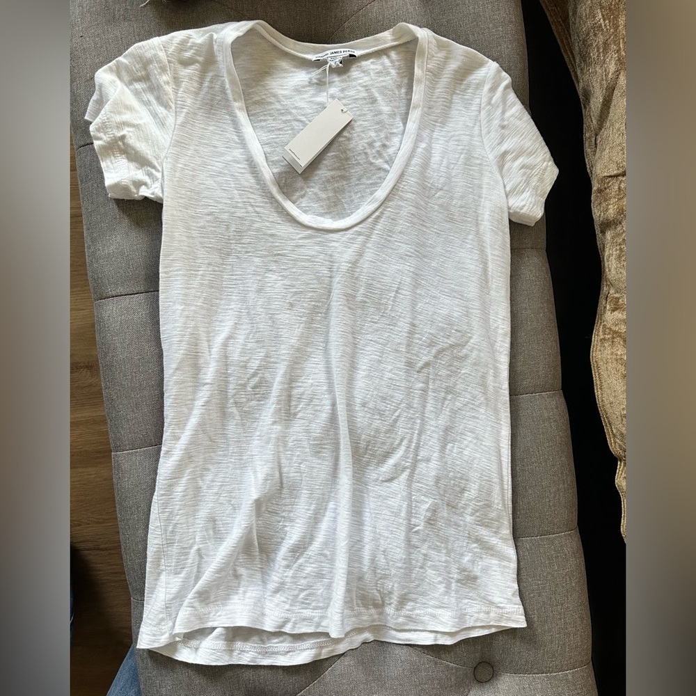 James Perse Scoop Neck Tee